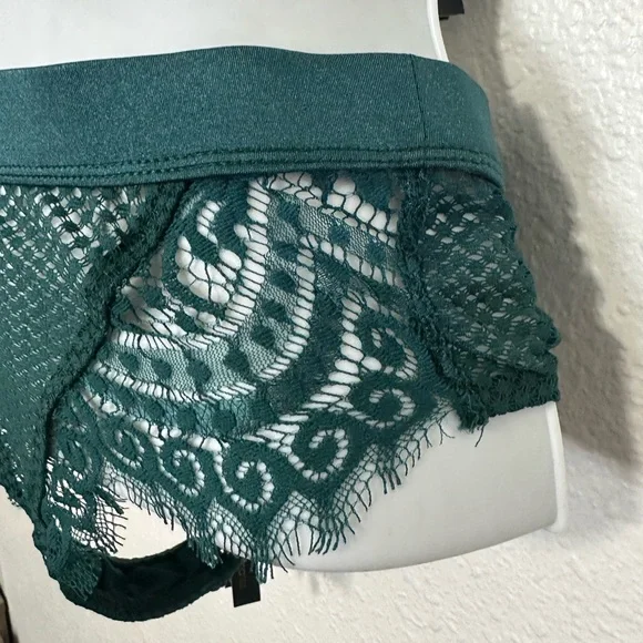 Gooseberry intimates full on glam bra and panty set lingerie emerald green - Picture 9 of 16